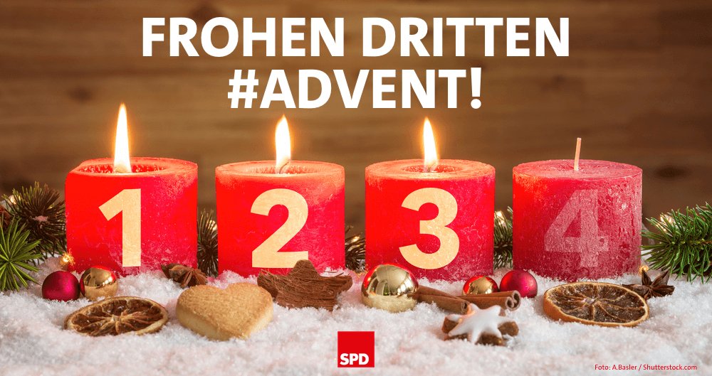 SPD MOL wünscht einen frohen dritten Advent