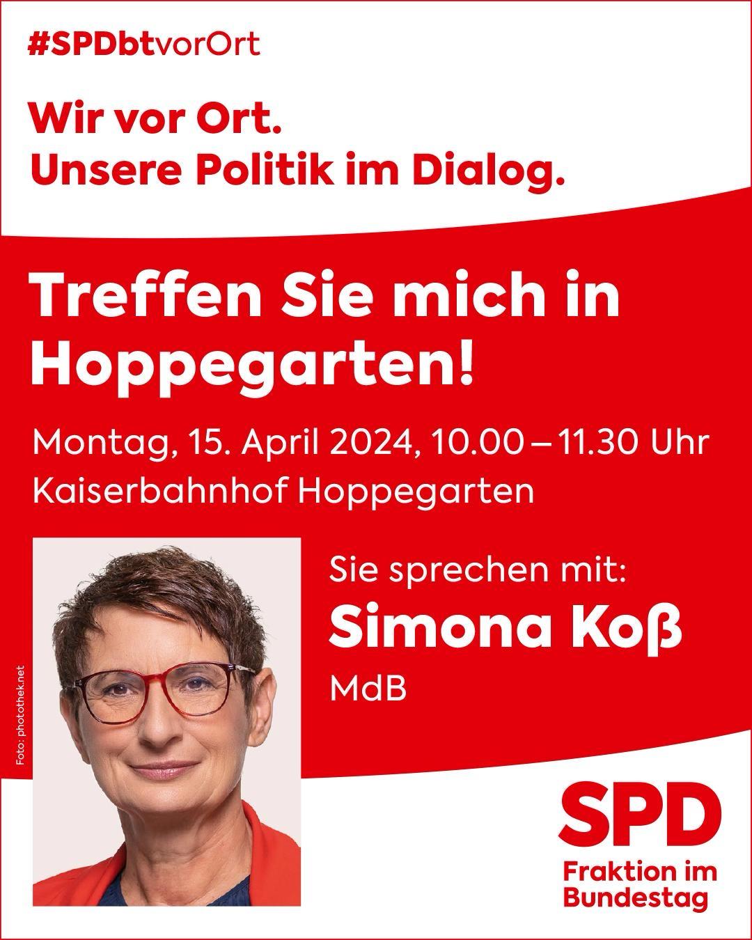 Simona Koß: Treffen Sie mich in Hoppegarten 15.04. 10-11:30 Uhr