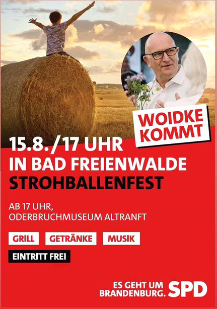 Strohballenfest 15.08. 17 Uhr Altranft (Bad Freienwalde)