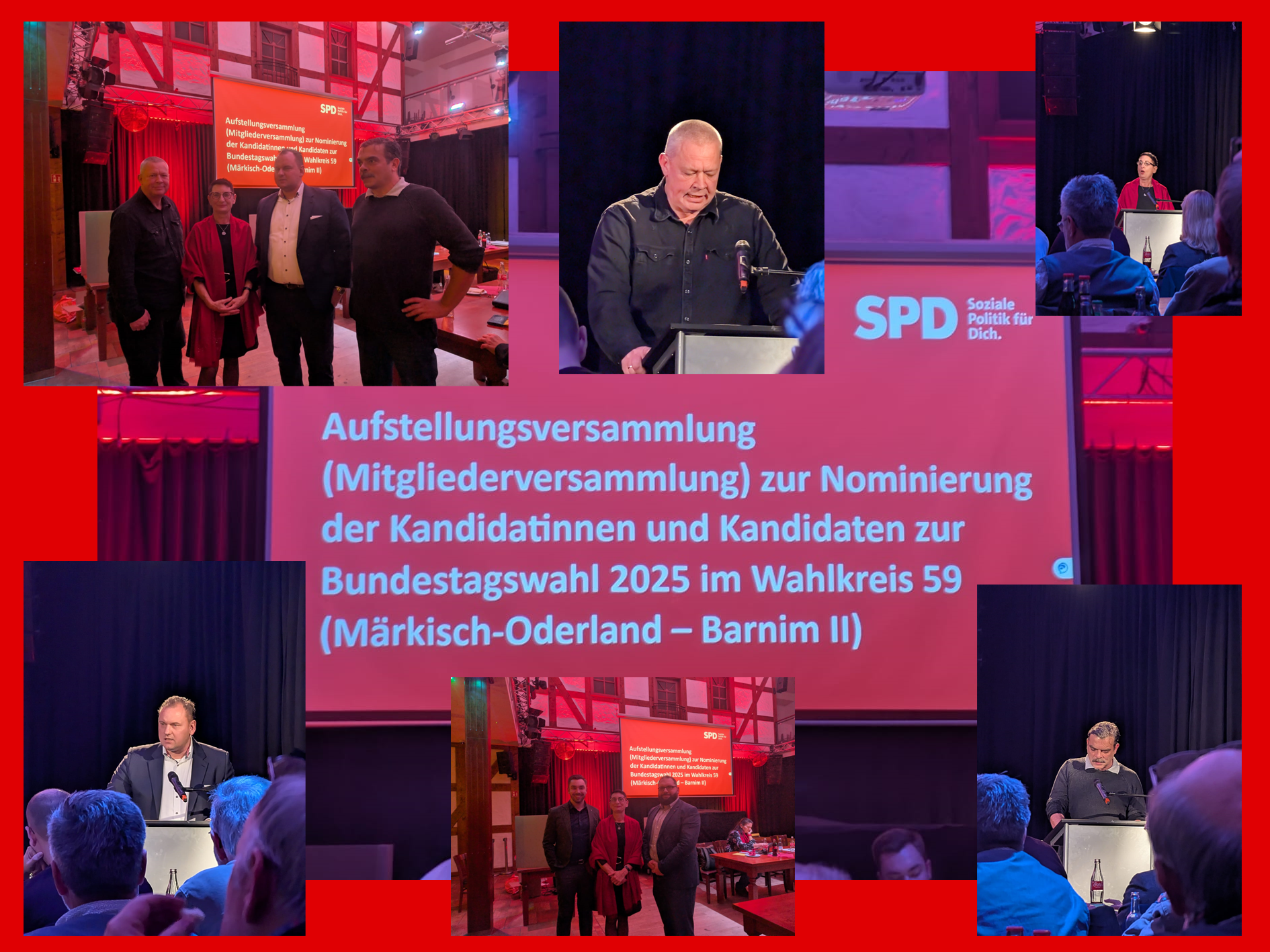 Eindrücke von der Aufstellungsversammlung Märkisch-Oderland und Barnim II der SPD