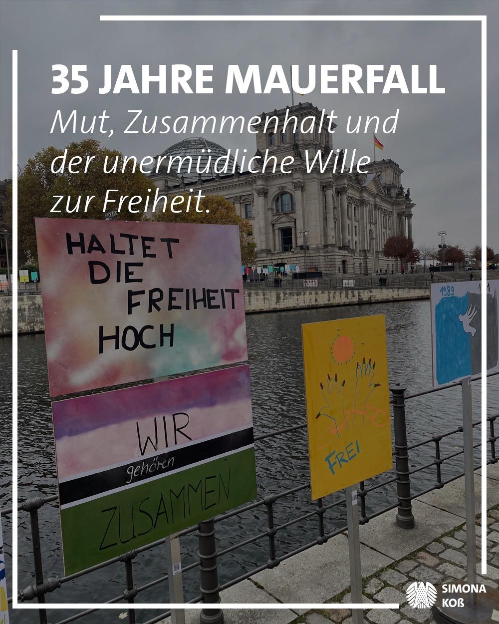 35 Jahre Mauerfall: Mut, Zusammenhalt und der unermüdliche Wille zur Freiheit